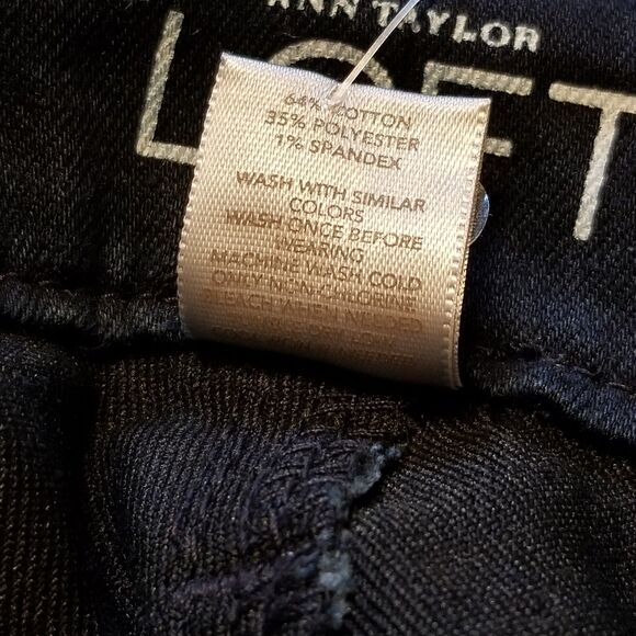 Ann Taylor Loft Size 10 Dark Denim Slim Through Hip & Thigh Skinny Leg Legging - Picture 6 of 6